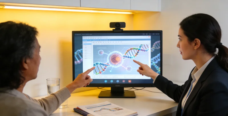 连云港备孕夫妇进行遗传咨询场景