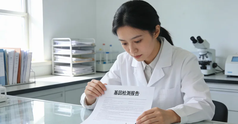 阿右旗基因检测报告解读示意图