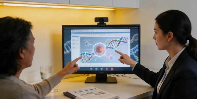 大同医生与患者进行遗传咨询沟通