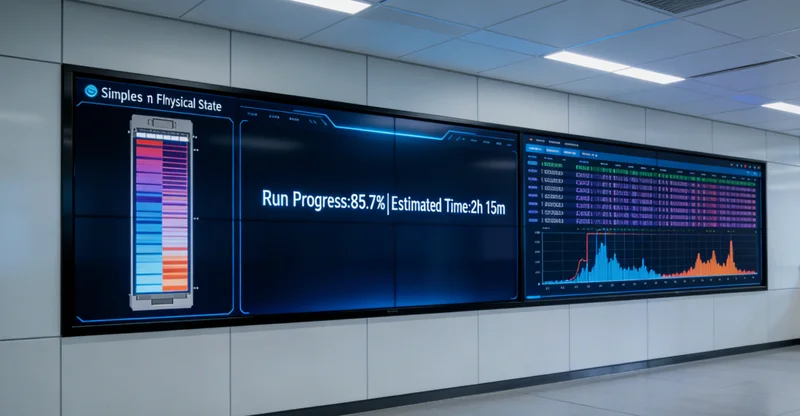 高科技基因测序实验室内部工作场