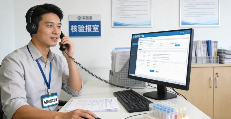 凯里女性与医生进行遗传咨询沟通