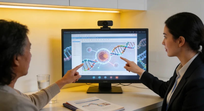 东莞遗传咨询师与女性咨询者亲切