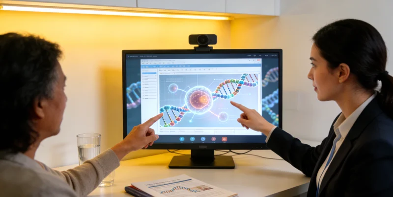 高密居民与医生乐观讨论基因检测