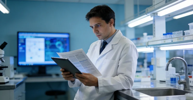 专业实验室进行基因测序分析