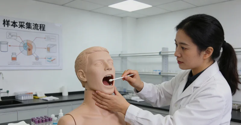 黔西女性进行无痛基因检测采样过