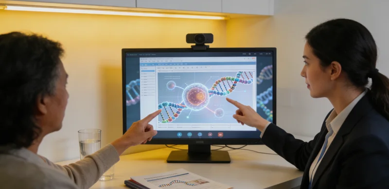 邹平医生为患者解读基因检测报告