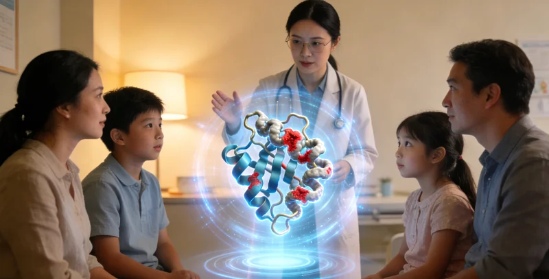 无为家庭获得基因检测报告后进行