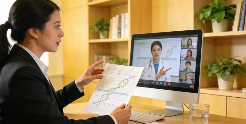 临夏居民与遗传咨询师共同解读基