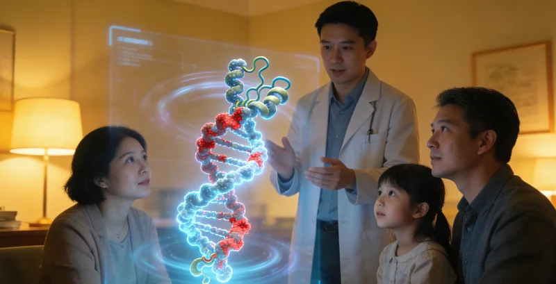 张家口家庭在进行遗传咨询沟通场