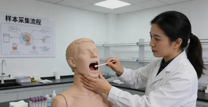 阿勒泰地区婴儿无痛基因采样示意