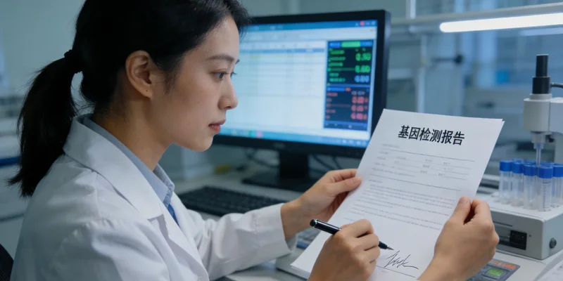 富锦女性与医生解读基因检测报告