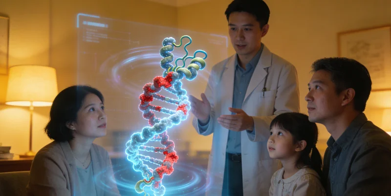 茂名家庭围坐一起讨论健康与基因