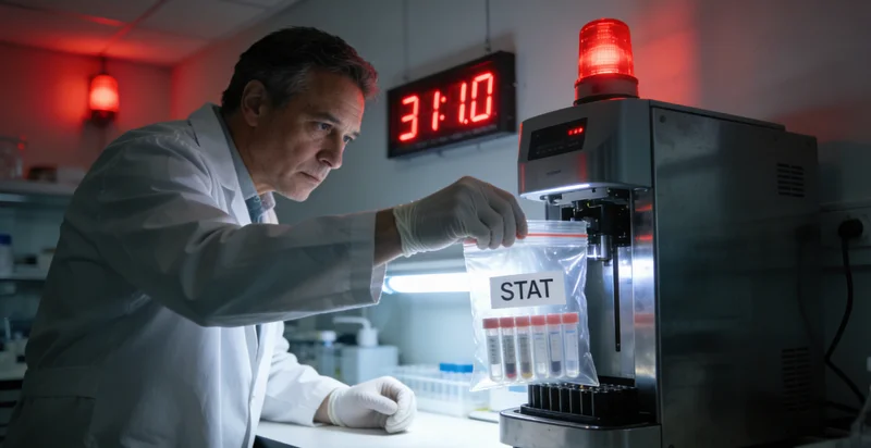 正蓝患者与医生在诊室深入沟通病