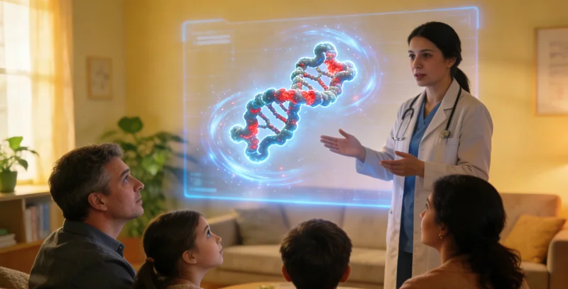 杭锦旗家庭在进行遗传咨询的温馨