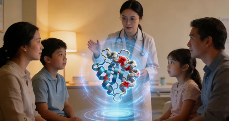 新左旗家庭在获得基因检测报告后