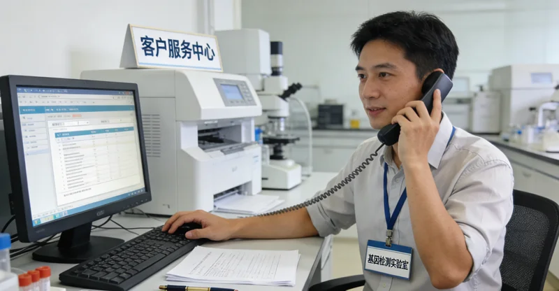 杭后旗居民在医院进行遗传咨询