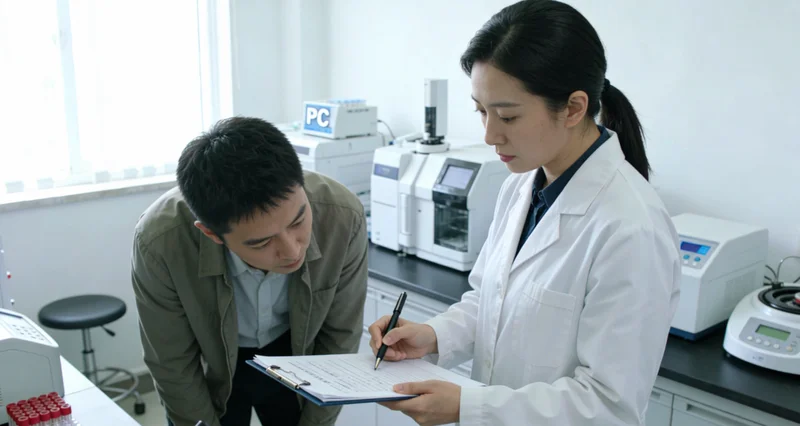 鹤山儿科医生为婴儿进行眼底检查