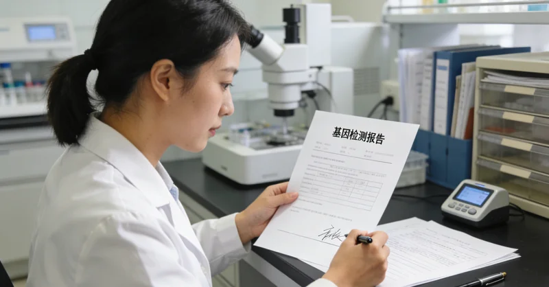 普宁家庭共同查看基因检测报告并