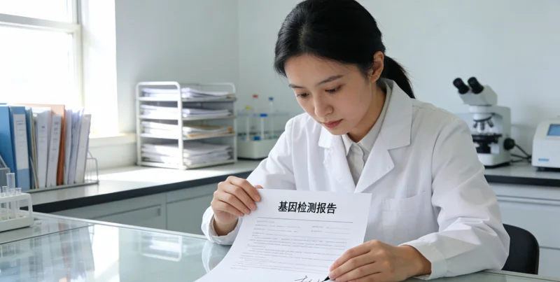 金昌女性面对基因检测报告与医生