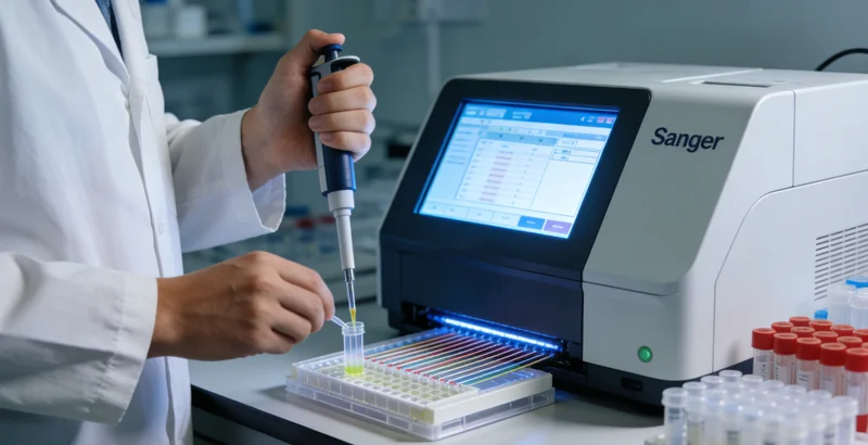 基因检测实验室高通量测序仪工作