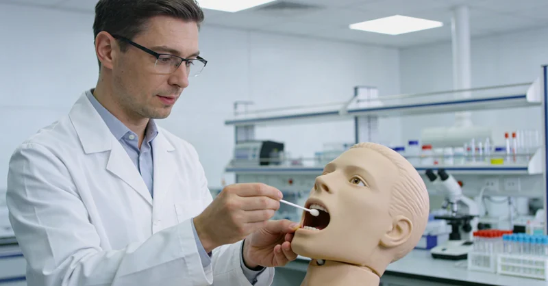 张掖市民进行无创基因检测采样