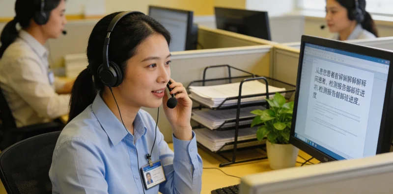 阿右旗居民查看基因检测报告表情