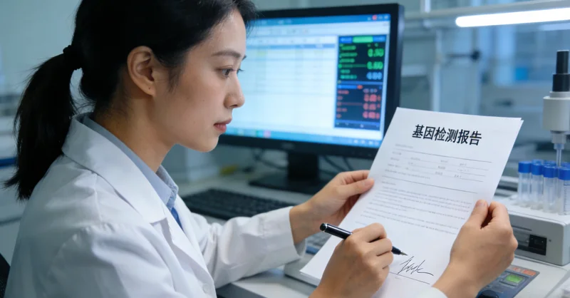 醴陵市民阅读基因检测报告并接受