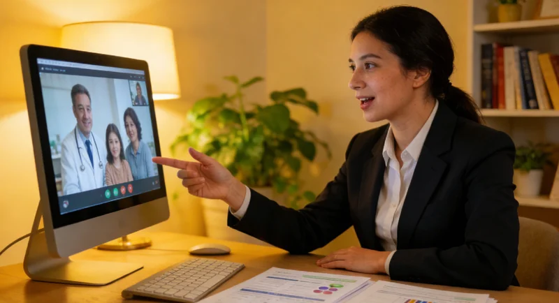 西昌医生向患者家庭讲解遗传病