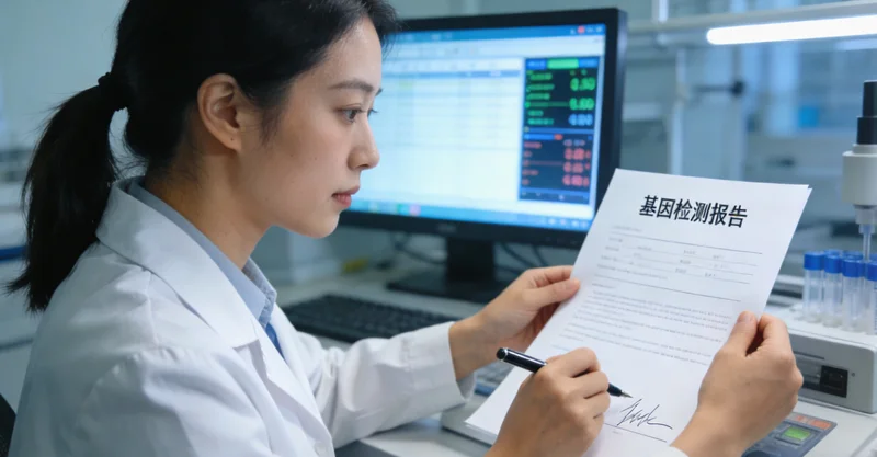 会理居民在专业机构查看基因检测