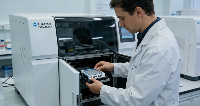 专业实验室技术人员操作基因测序