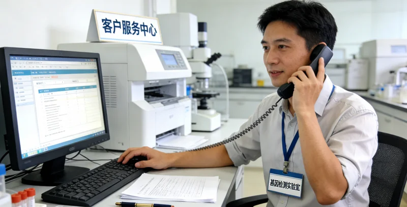 灵宝女性在医院进行遗传咨询场景