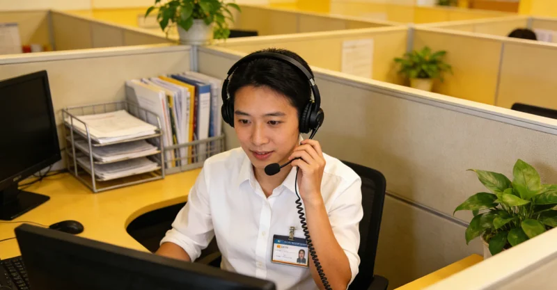 南安医生与患者共同查看并解读基