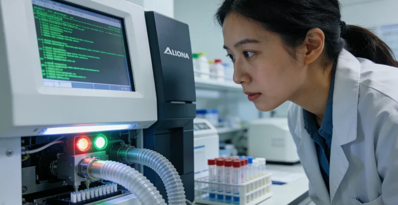 汨罗合作实验室基因测序设备工作