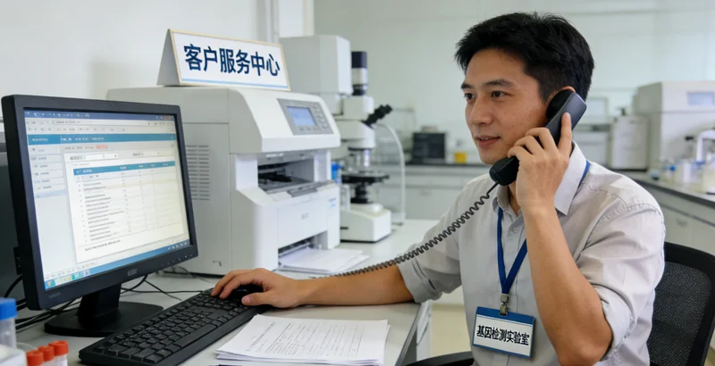 如皋市民在咨询室内与医生进行遗