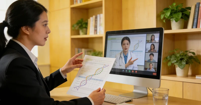 鄂前旗居民遗传咨询场景图