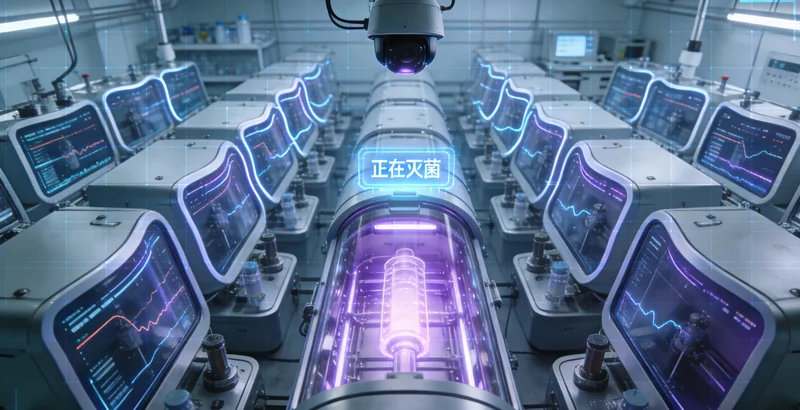 延边分子诊断中心技术人员在显微