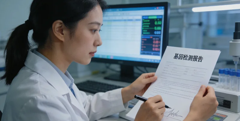 襄阳基因检测报告VUS结果示意