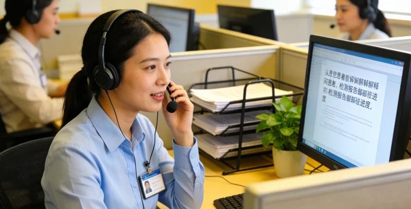 阜康家庭共同查看基因检测报告并