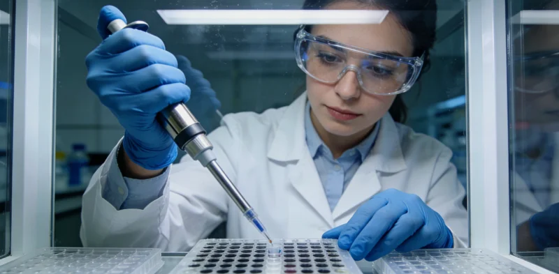 额尔古纳本地护士进行静脉采血用