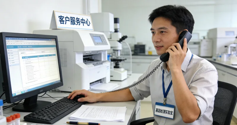 大连备孕夫妇进行遗传咨询场景