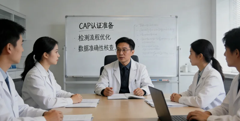 老河口家庭在医院向医生进行健康