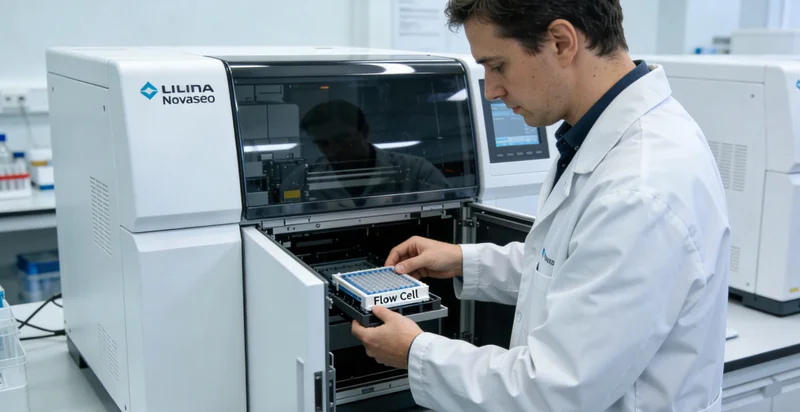 专业医学实验室进行基因测序分析