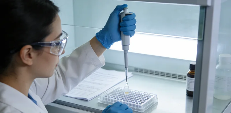 辛集基因检测中心护士进行静脉采