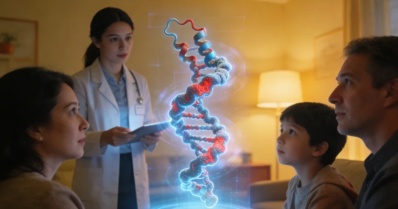 伊宁市家庭进行遗传健康咨询场景