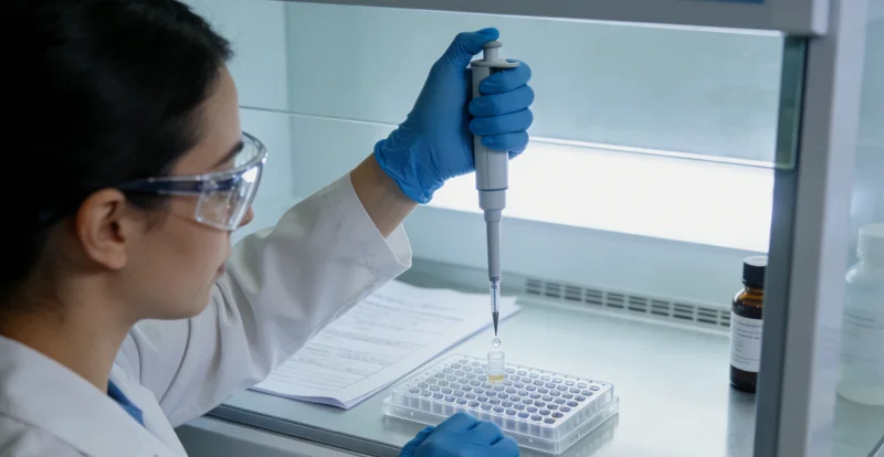 西乌旗居民进行基因检测采血示意