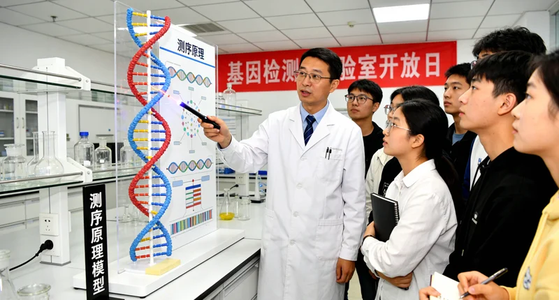 龙港基因实验室高通量测序仪进行