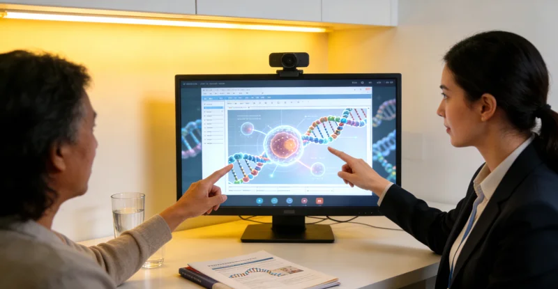 都江堰居民与遗传咨询师进行家庭