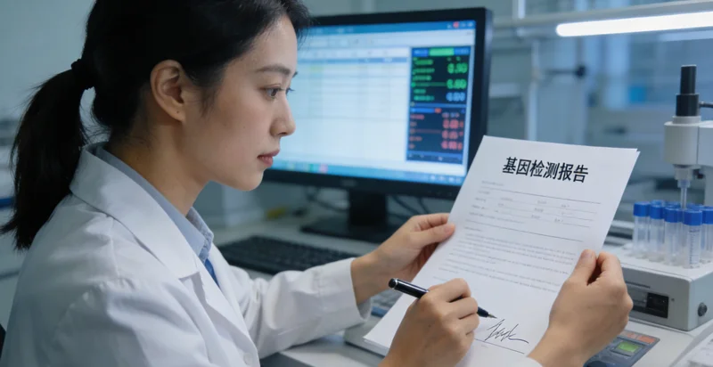 专业的基因检测报告解读示意图