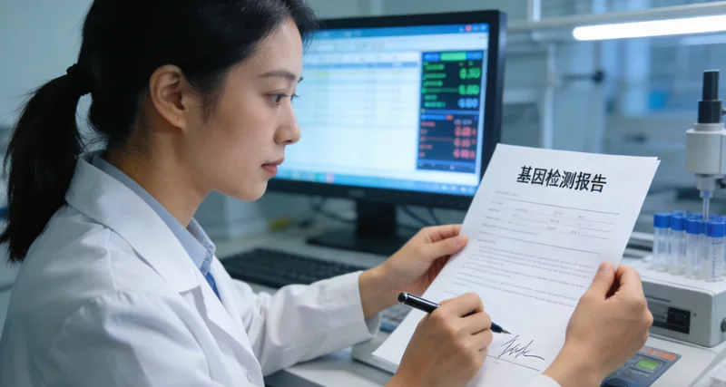 上海女性在诊室与遗传咨询师沟通