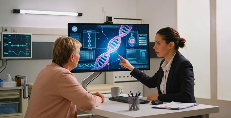 宁乡市民与遗传咨询师沟通基因报